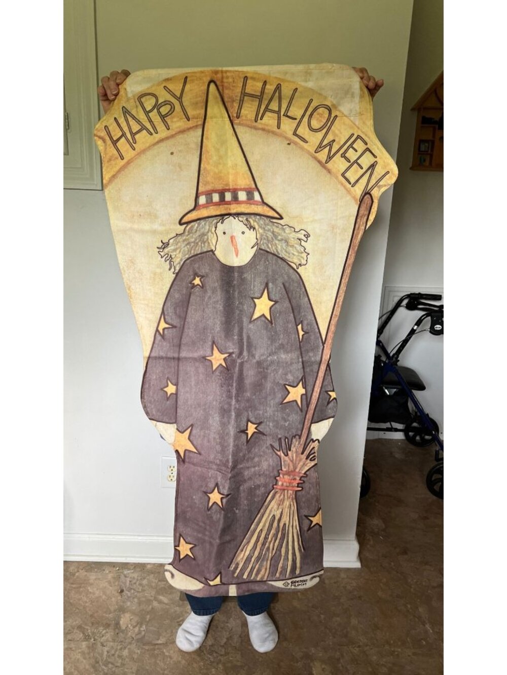 Happy Halloween Witch Outdoor Flag By Toland & Debbie Mumm - Picture 4 of 5